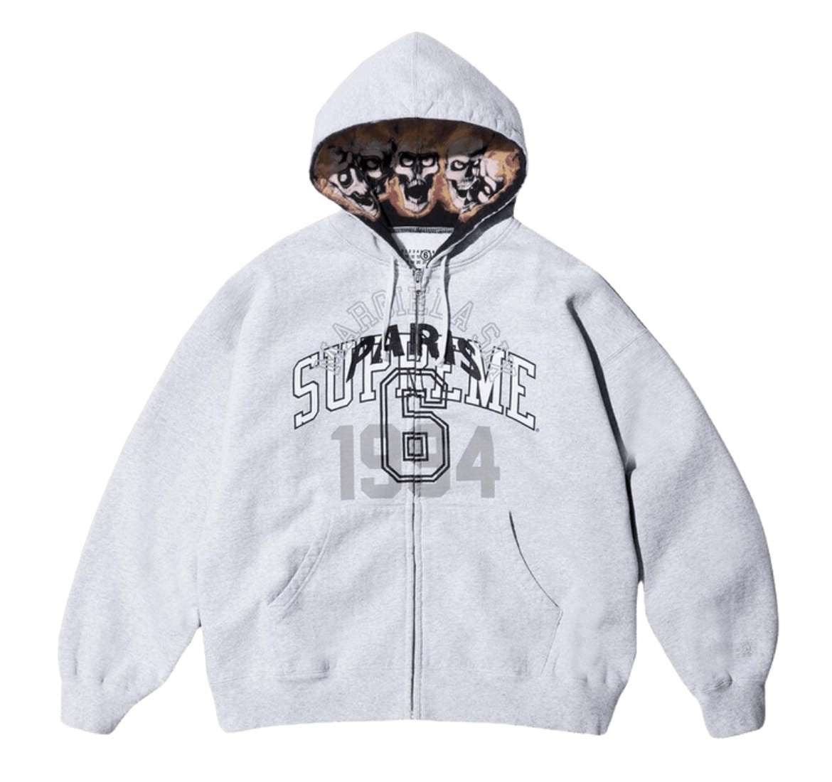 Supreme MM6 Maison Margiela Zip UP Hooded Sweatshirt