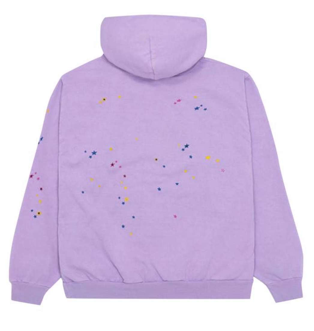 Sp5der Acai Hoodie purple